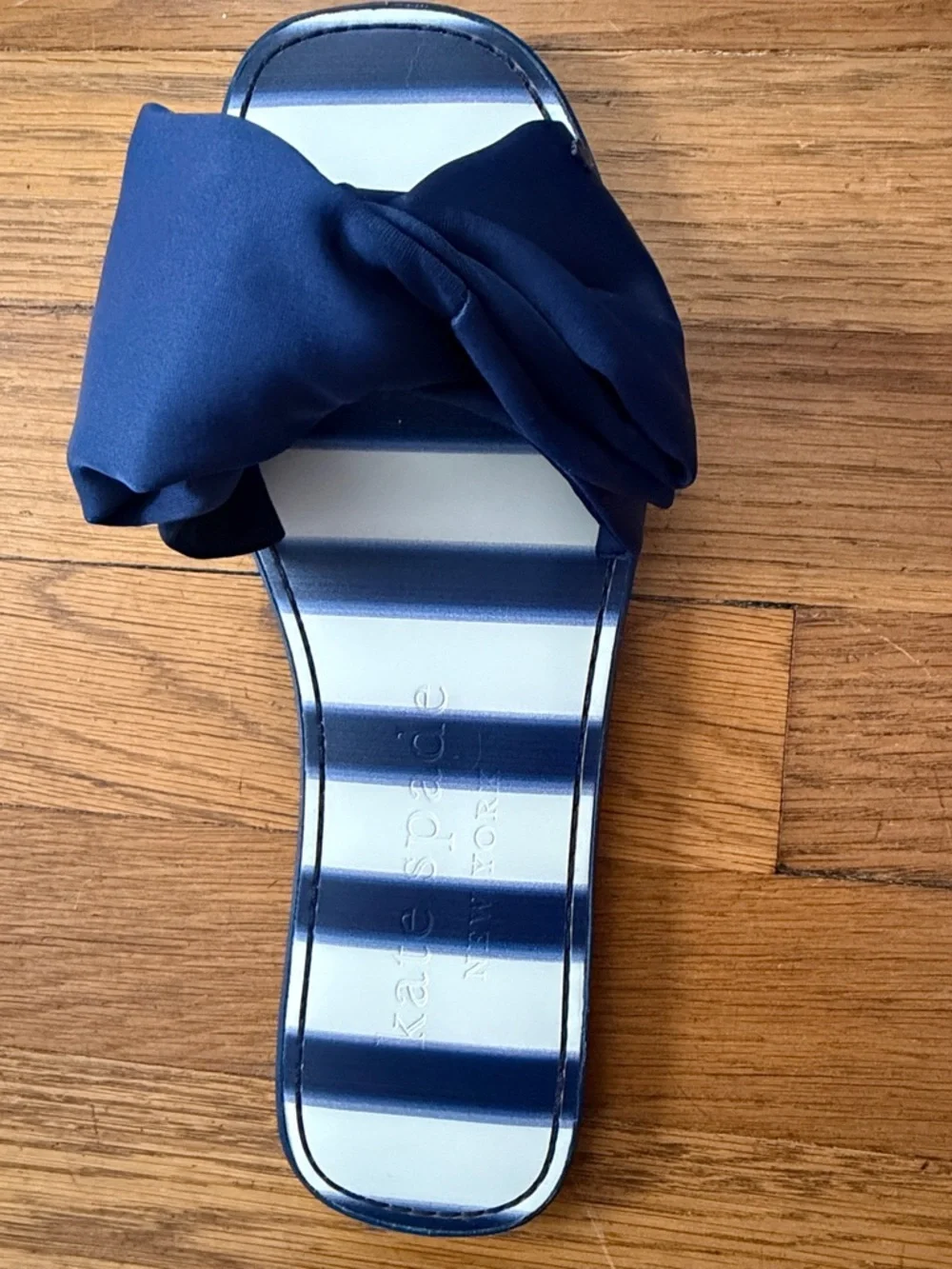 🏖️ Kate Spade New York Bikini Bow Slide Sandals. Size 8B.